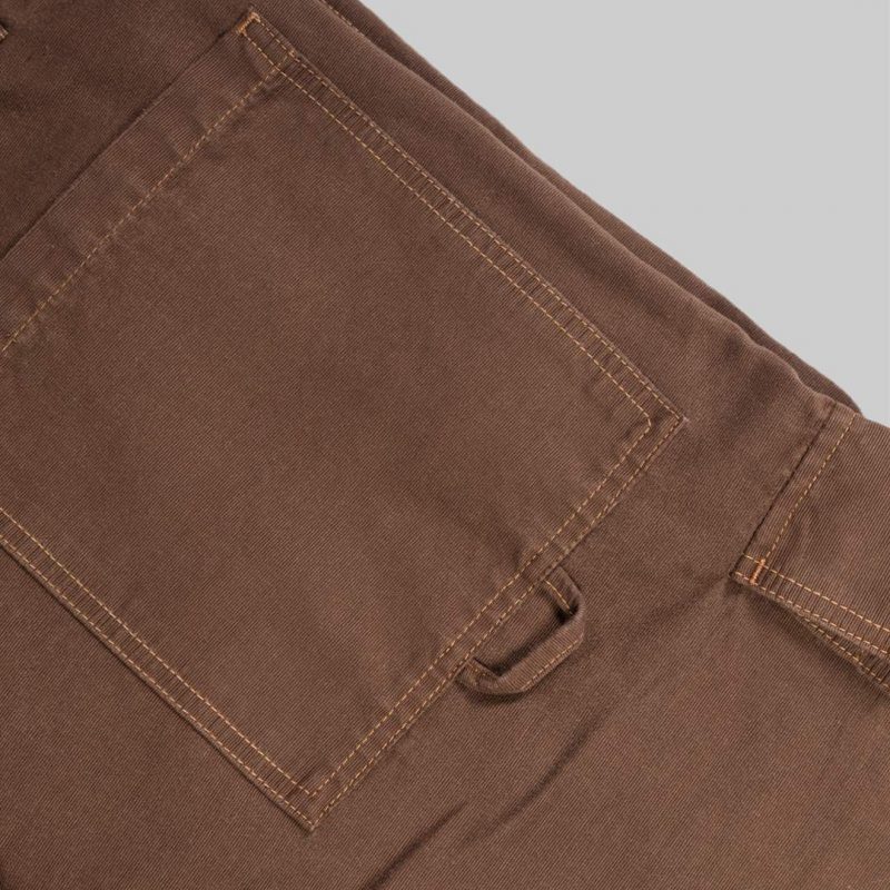 Metralha Worldwide Online Store Limited Edition Streetwear Cargo Pants Brown Back Pocket Details