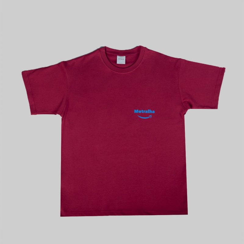 Metralha Worldwide Online Store Limited Edition Streetwear Control Bordeaux T-Shirt Front View