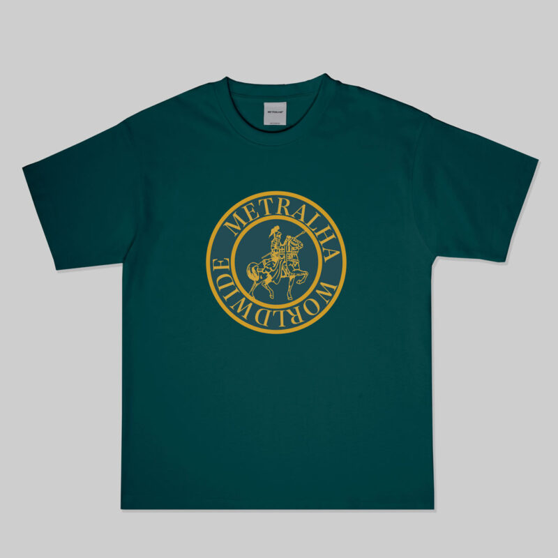 metralha-t-shirt-chevalier-green-moss-screenprint-heavy-fabric-limited-edition